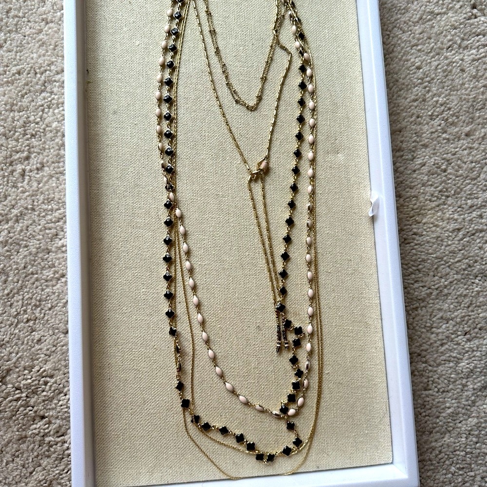 Stella & Dot Gold layering necklace